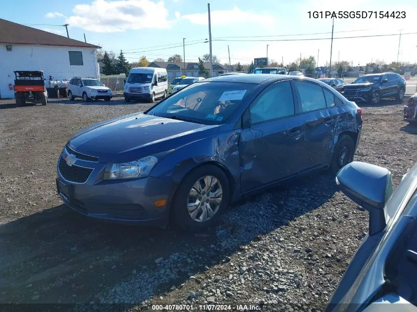 2013 Chevrolet Cruze Ls Auto VIN: 1G1PA5SG5D7154423 Lot: 40780701