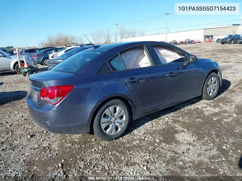 2013 Chevrolet Cruze Ls Auto VIN: 1G1PA5SG5D7154423 Lot: 40780701