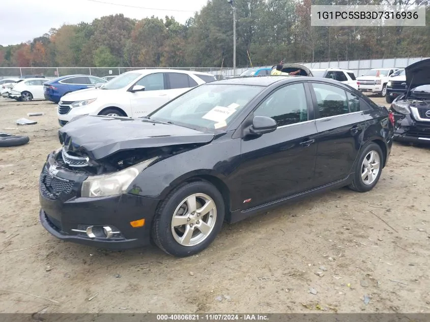 2013 Chevrolet Cruze 1Lt Auto VIN: 1G1PC5SB3D7316936 Lot: 40806821