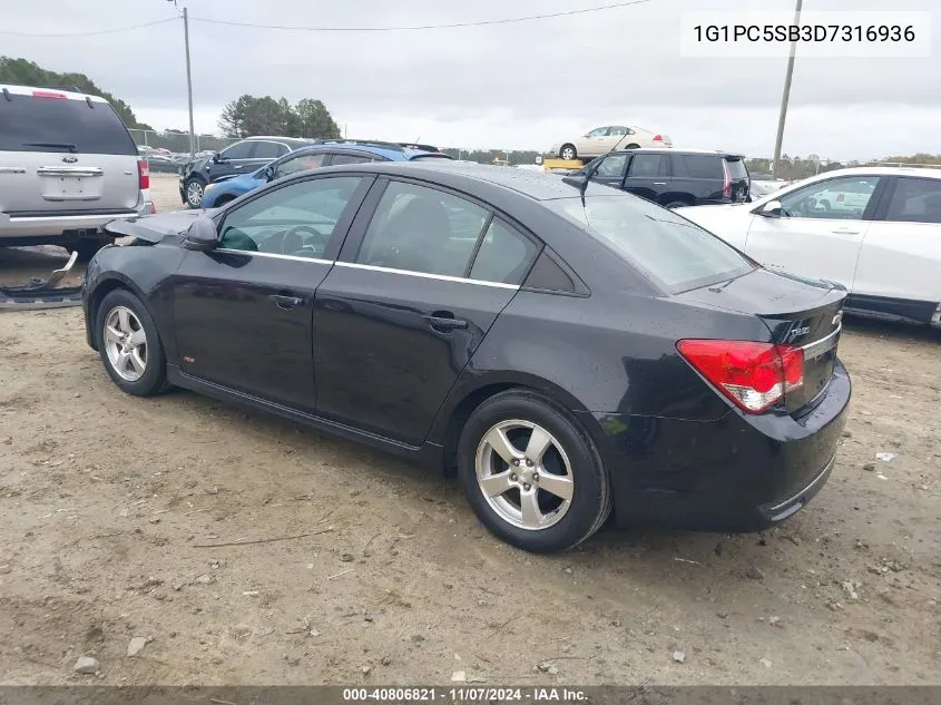 2013 Chevrolet Cruze 1Lt Auto VIN: 1G1PC5SB3D7316936 Lot: 40806821