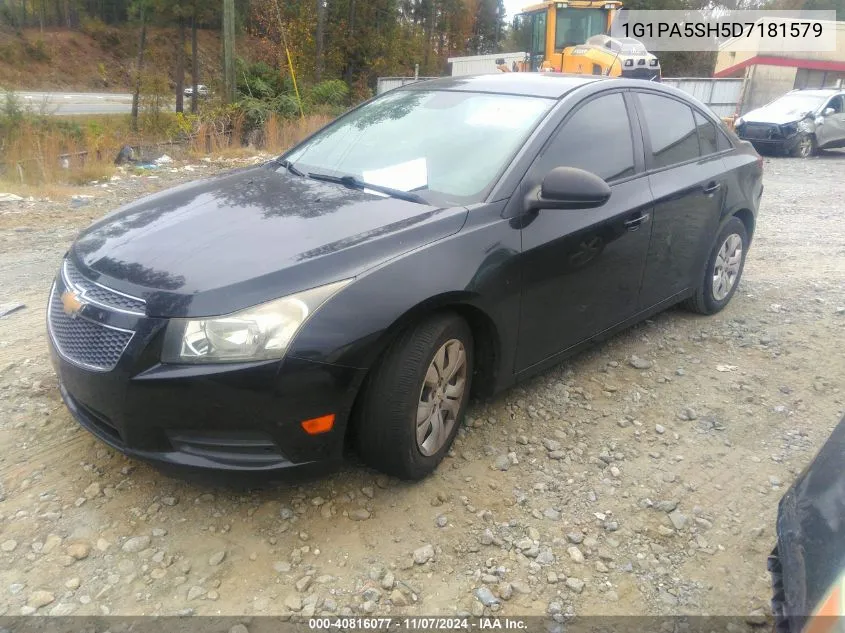 2013 Chevrolet Cruze Ls Auto VIN: 1G1PA5SH5D7181579 Lot: 40816077