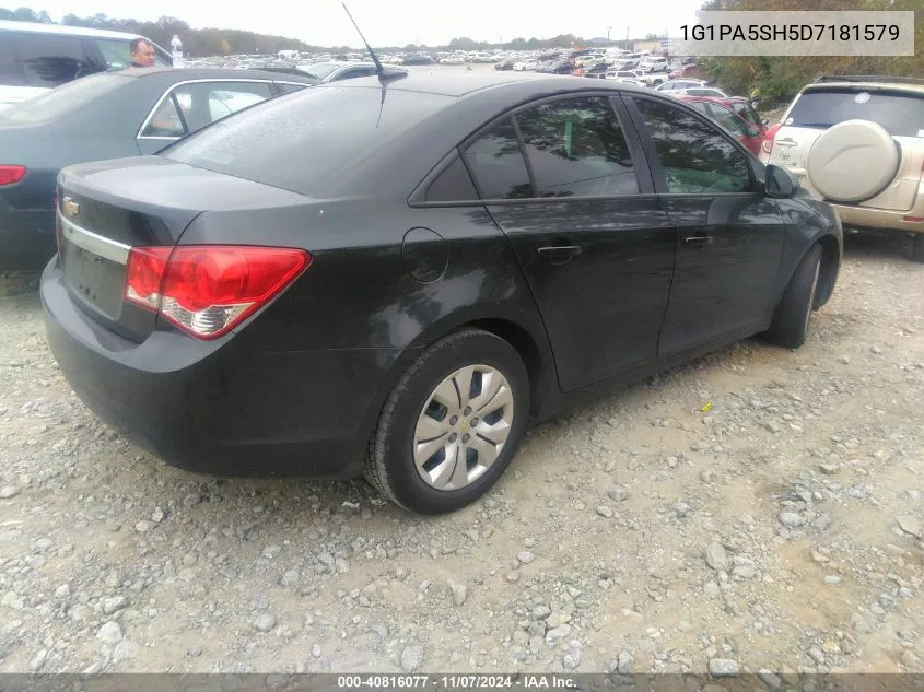 2013 Chevrolet Cruze Ls Auto VIN: 1G1PA5SH5D7181579 Lot: 40816077