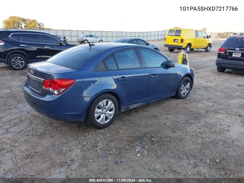 2013 Chevrolet Cruze Ls Auto VIN: 1G1PA5SHXD7217766 Lot: 40831296