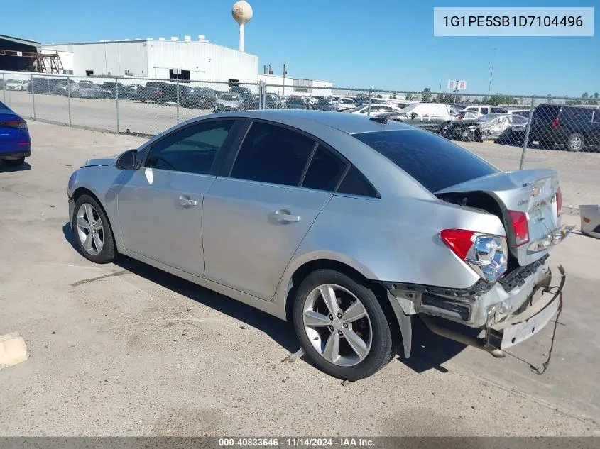 2013 Chevrolet Cruze 2Lt Auto VIN: 1G1PE5SB1D7104496 Lot: 40833646