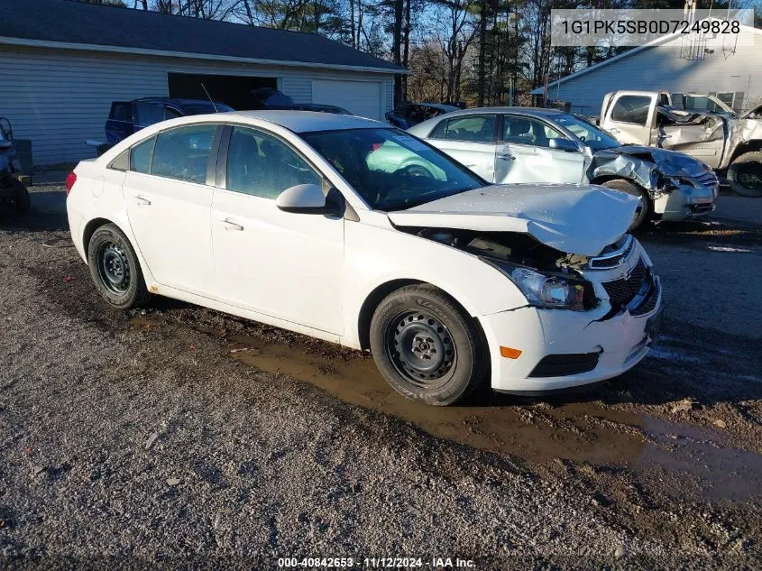 2013 Chevrolet Cruze Lt VIN: 1G1PK5SB0D7249828 Lot: 40842653