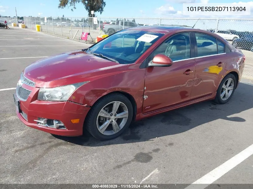 2013 Chevrolet Cruze 2Lt Auto VIN: 1G1PE5SB2D7113904 Lot: 40883829