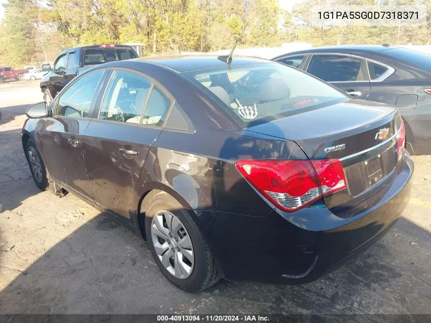 2013 Chevrolet Cruze Ls Auto VIN: 1G1PA5SG0D7318371 Lot: 40913094