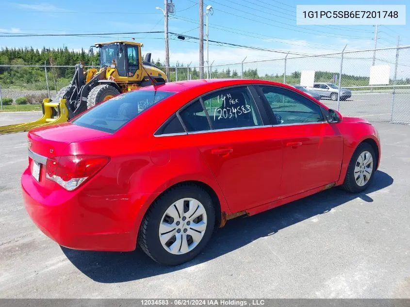 1G1PC5SB6E7201748 2014 Chevrolet Cruze Lt