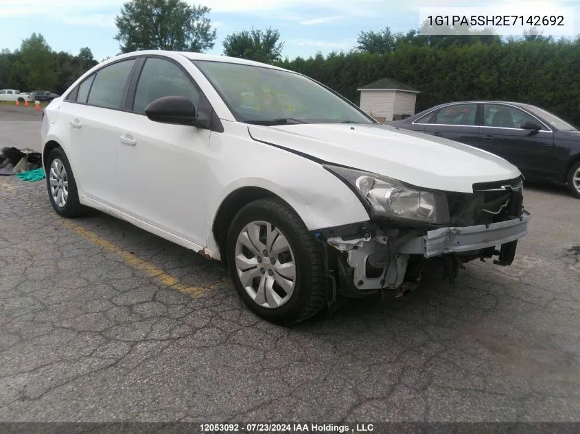 2014 Chevrolet Cruze Ls VIN: 1G1PA5SH2E7142692 Lot: 12053092