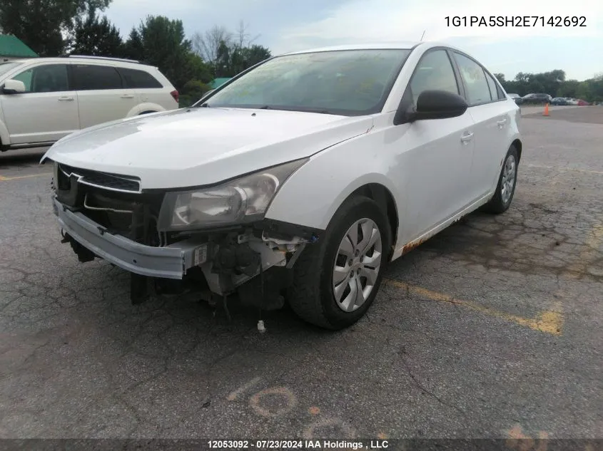 2014 Chevrolet Cruze Ls VIN: 1G1PA5SH2E7142692 Lot: 12053092