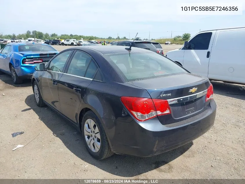 2014 Chevrolet Cruze VIN: 1G1PC5SB5E7246356 Lot: 12078659