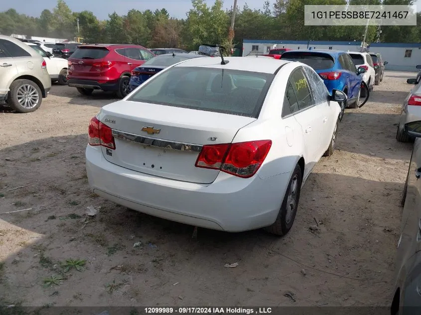 2014 Chevrolet Cruze VIN: 1G1PE5SB8E7241467 Lot: 12099989