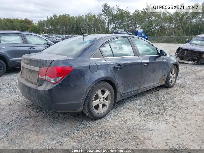 1G1PE5SBXE7114347 2014 Chevrolet Cruze Lt