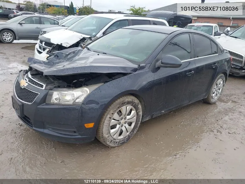 2014 Chevrolet Cruze VIN: 1G1PC5SBXE7108036 Lot: 12110139