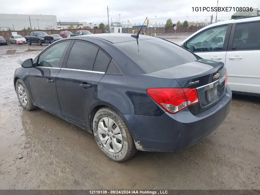 2014 Chevrolet Cruze VIN: 1G1PC5SBXE7108036 Lot: 12110139