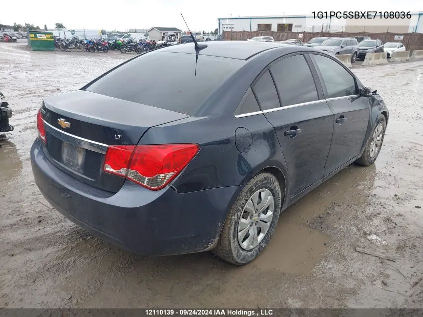 2014 Chevrolet Cruze VIN: 1G1PC5SBXE7108036 Lot: 12110139