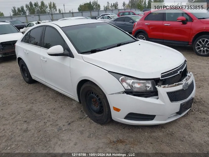 2014 Chevrolet Cruze VIN: 1G1PC5SBXE7353855 Lot: 12115758