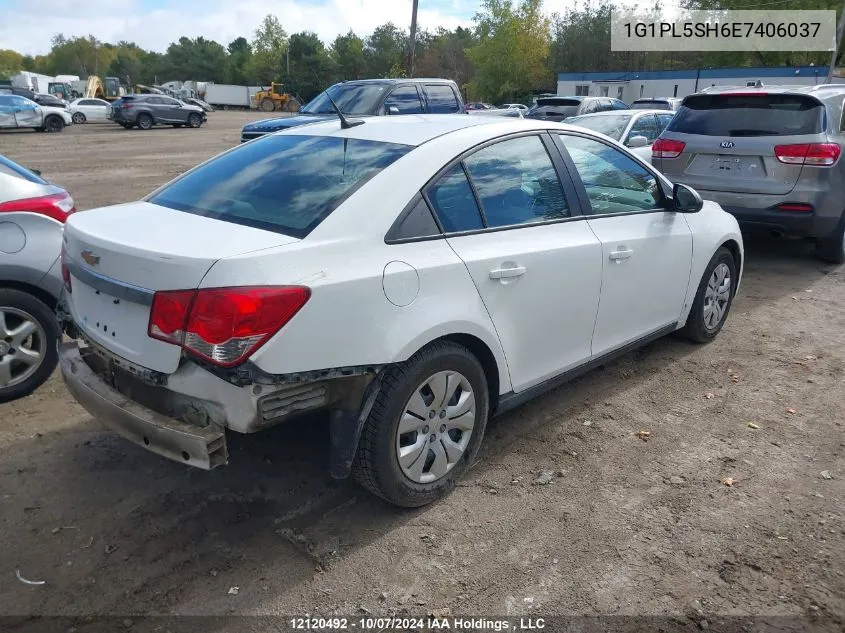 2014 Chevrolet Cruze VIN: 1G1PL5SH6E7406037 Lot: 12120492