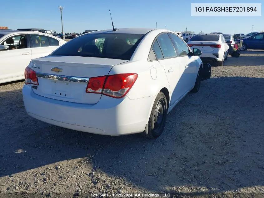 2014 Chevrolet Cruze VIN: 1G1PA5SH3E7201894 Lot: 12135481