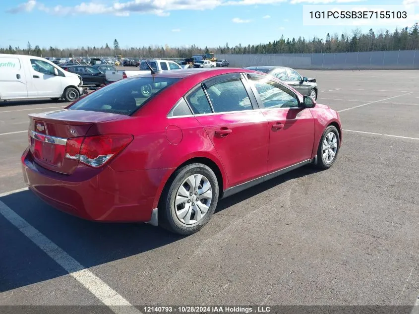 2014 Chevrolet Cruze VIN: 1G1PC5SB3E7155103 Lot: 12140793