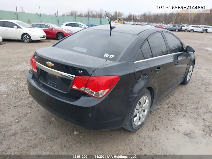 2014 Chevrolet Cruze VIN: 1G1PC5SB9E7144851 Lot: 12151200