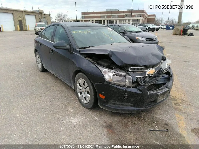 2014 Chevrolet Cruze Lt Turbo VIN: 1G1PC5SB8E7261398 Lot: 20175370