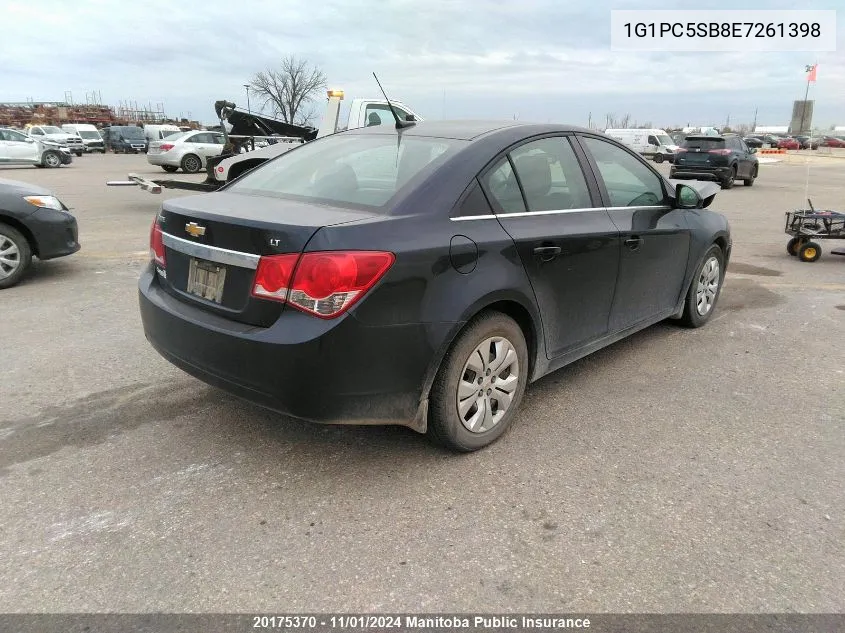 2014 Chevrolet Cruze Lt Turbo VIN: 1G1PC5SB8E7261398 Lot: 20175370