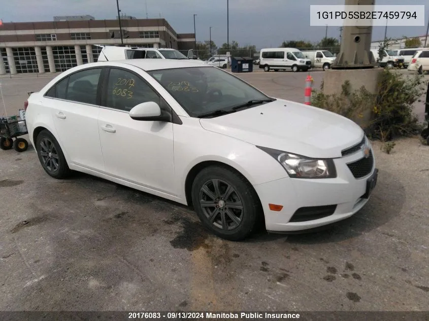 1G1PD5SB2E7459794 2014 Chevrolet Cruze Lt Turbo