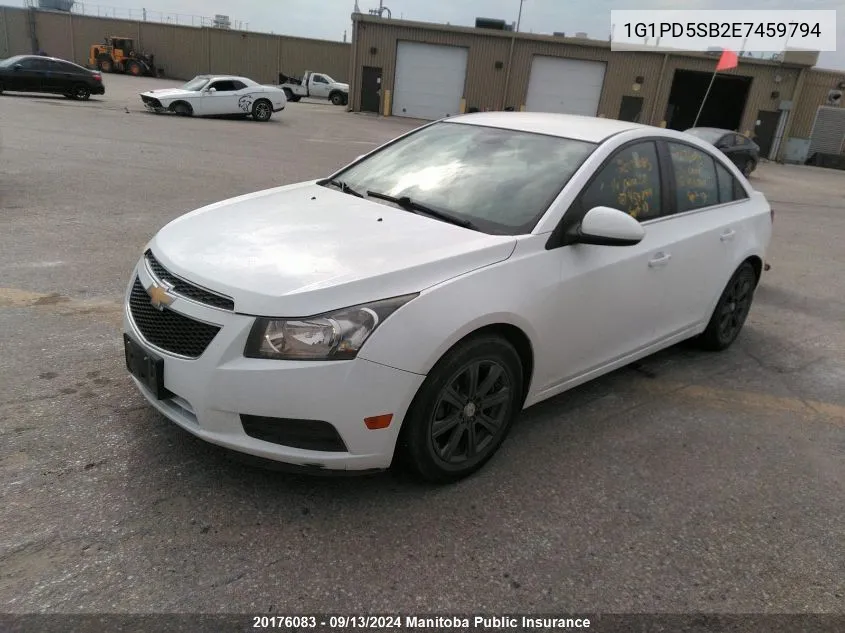 2014 Chevrolet Cruze Lt Turbo VIN: 1G1PD5SB2E7459794 Lot: 20176083