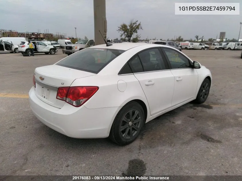 1G1PD5SB2E7459794 2014 Chevrolet Cruze Lt Turbo