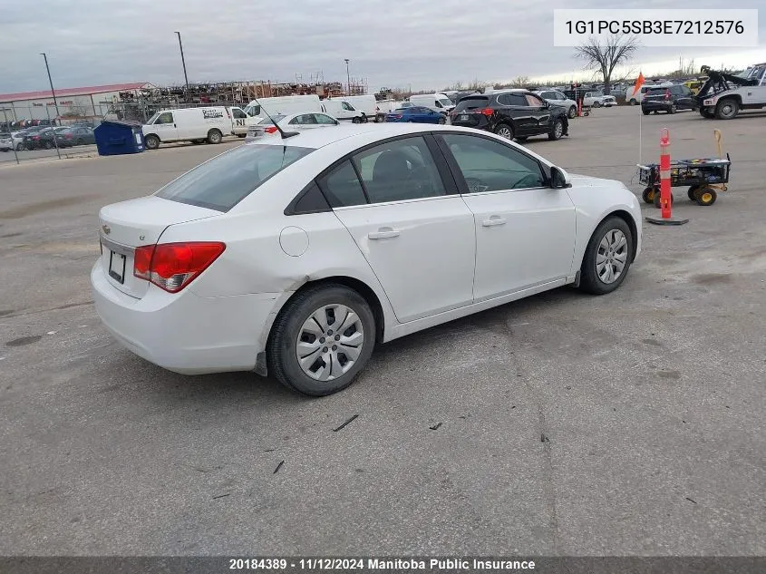 2014 Chevrolet Cruze Lt Turbo VIN: 1G1PC5SB3E7212576 Lot: 20184389