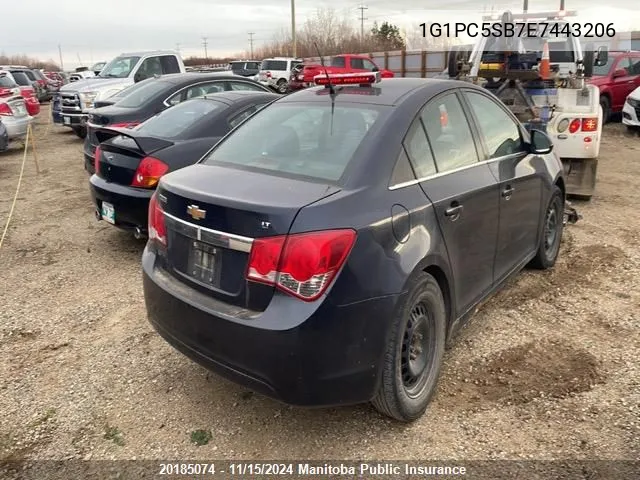 1G1PC5SB7E7443206 2014 Chevrolet Cruze Lt Turbo