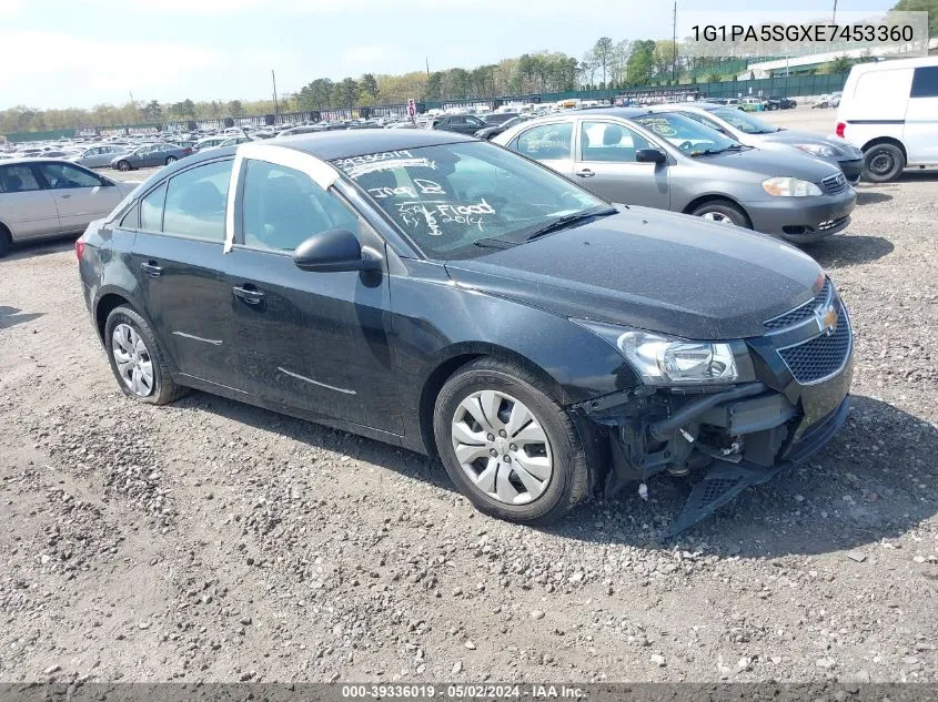 2014 Chevrolet Cruze Ls Auto VIN: 1G1PA5SGXE7453360 Lot: 39336019