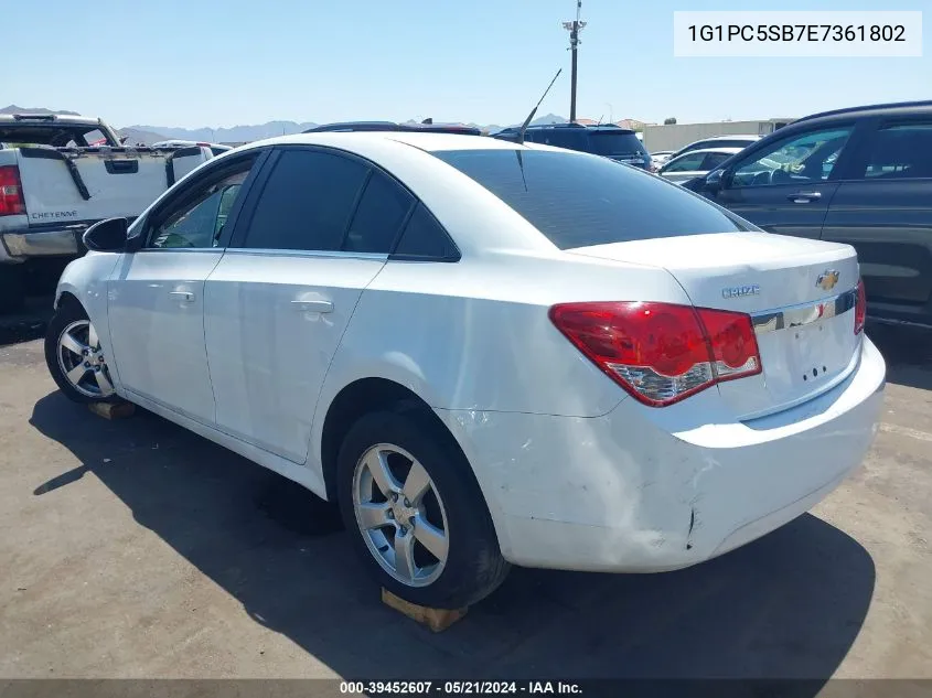 1G1PC5SB7E7361802 2014 Chevrolet Cruze 1Lt Auto