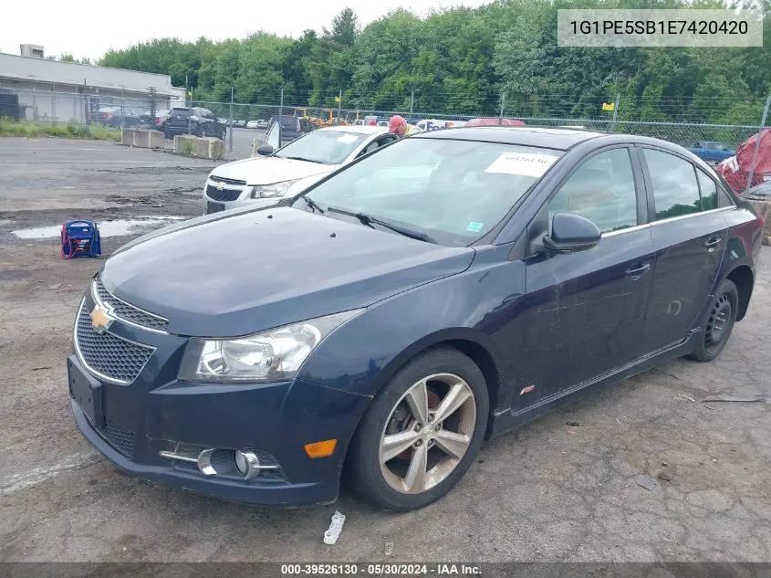 1G1PE5SB1E7420420 2014 Chevrolet Cruze 2Lt Auto