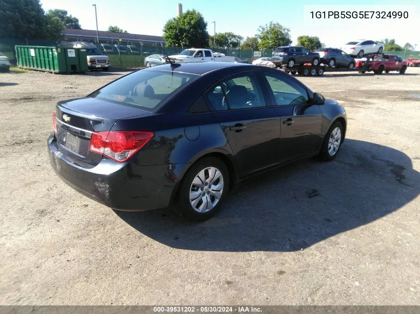 2014 Chevrolet Cruze Ls Manual VIN: 1G1PB5SG5E7324990 Lot: 39531202