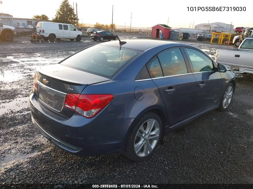 1G1PG5SB6E7319030 2014 Chevrolet Cruze Ltz