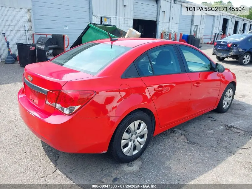 2014 Chevrolet Cruze Ls Auto VIN: 1G1PA5SG2E7145504 Lot: 39947383