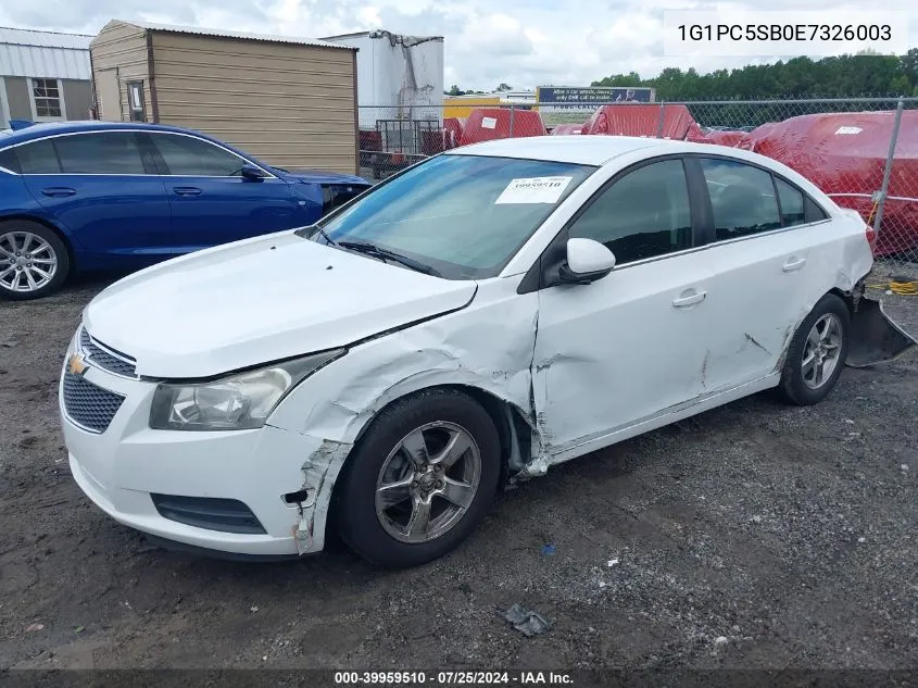 2014 Chevrolet Cruze 1Lt Auto VIN: 1G1PC5SB0E7326003 Lot: 39959510