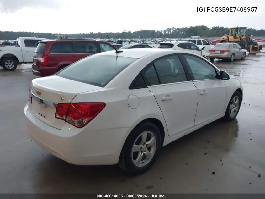 1G1PC5SB9E7408957 2014 Chevrolet Cruze 1Lt Auto