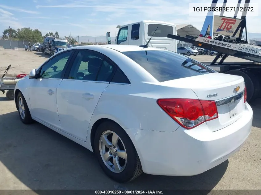 1G1PC5SB3E7112672 2014 Chevrolet Cruze 1Lt Auto