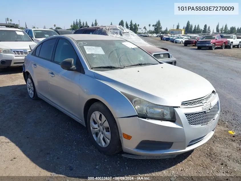 1G1PA5SG3E7270009 2014 Chevrolet Cruze Ls Auto