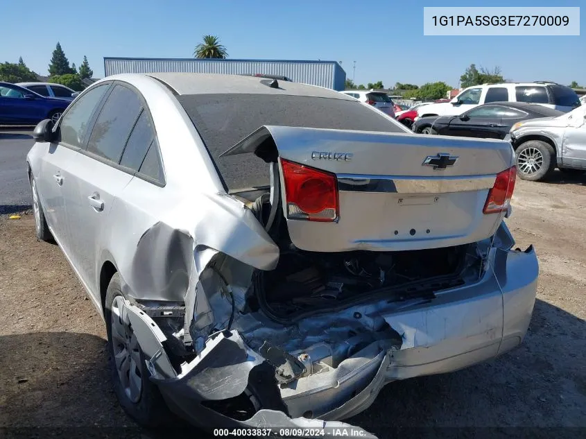 2014 Chevrolet Cruze Ls Auto VIN: 1G1PA5SG3E7270009 Lot: 40033837