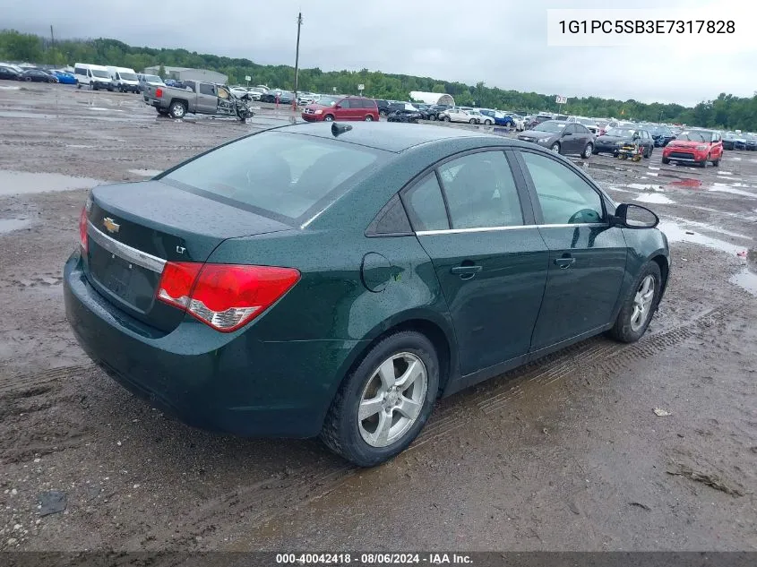 2014 Chevrolet Cruze 1Lt Auto VIN: 1G1PC5SB3E7317828 Lot: 40042418