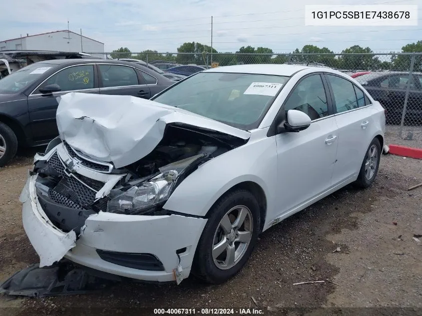 1G1PC5SB1E7438678 2014 Chevrolet Cruze 1Lt Auto