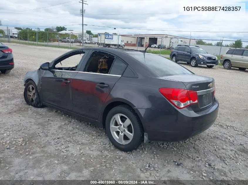 2014 Chevrolet Cruze 1Lt Auto VIN: 1G1PC5SB8E7428357 Lot: 40075960