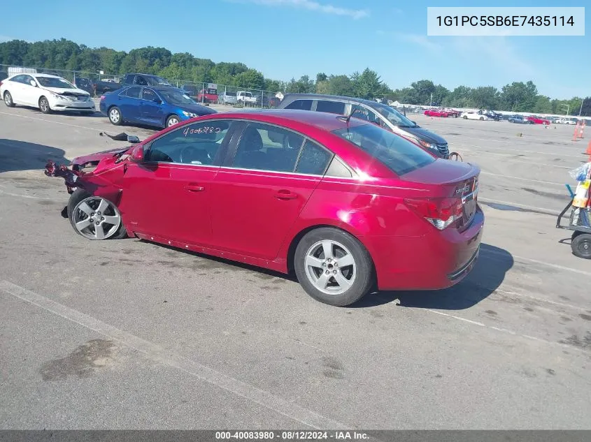 2014 Chevrolet Cruze 1Lt Auto VIN: 1G1PC5SB6E7435114 Lot: 40083980