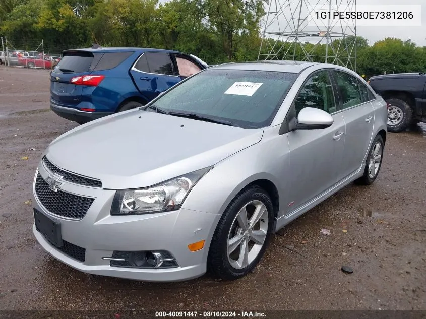 1G1PE5SB0E7381206 2014 Chevrolet Cruze 2Lt Auto