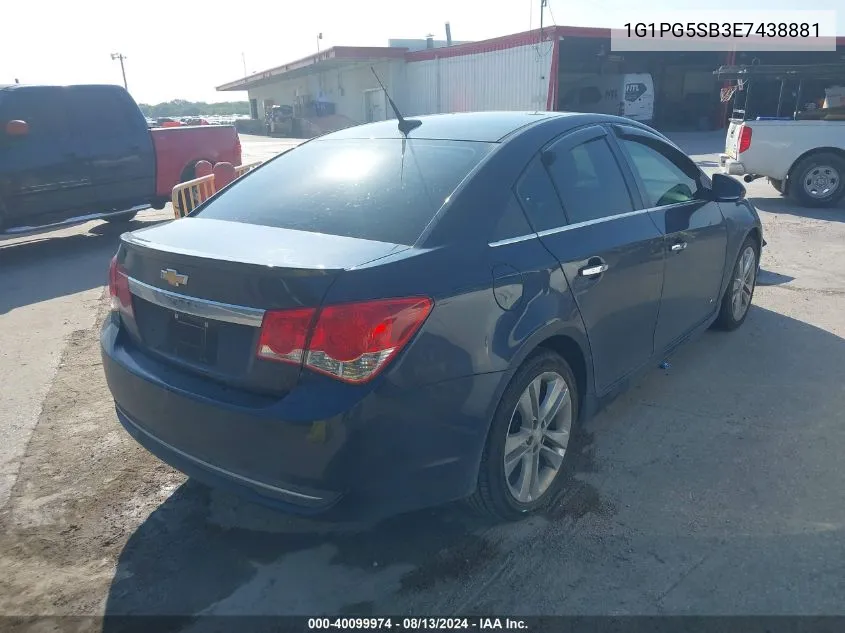 1G1PG5SB3E7438881 2014 Chevrolet Cruze Ltz