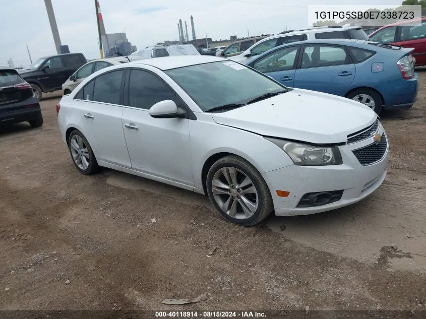 2014 Chevrolet Cruze Ltz VIN: 1G1PG5SB0E7338723 Lot: 40118914